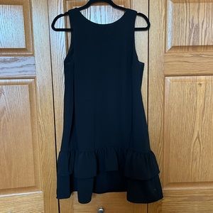 Black peplum dress